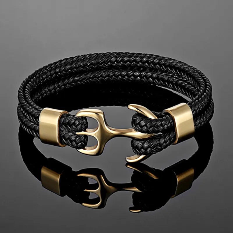 Multilayer Läder Sport Spänne Armband
