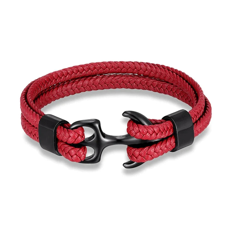 Multilayer Läder Sport Spänne Armband