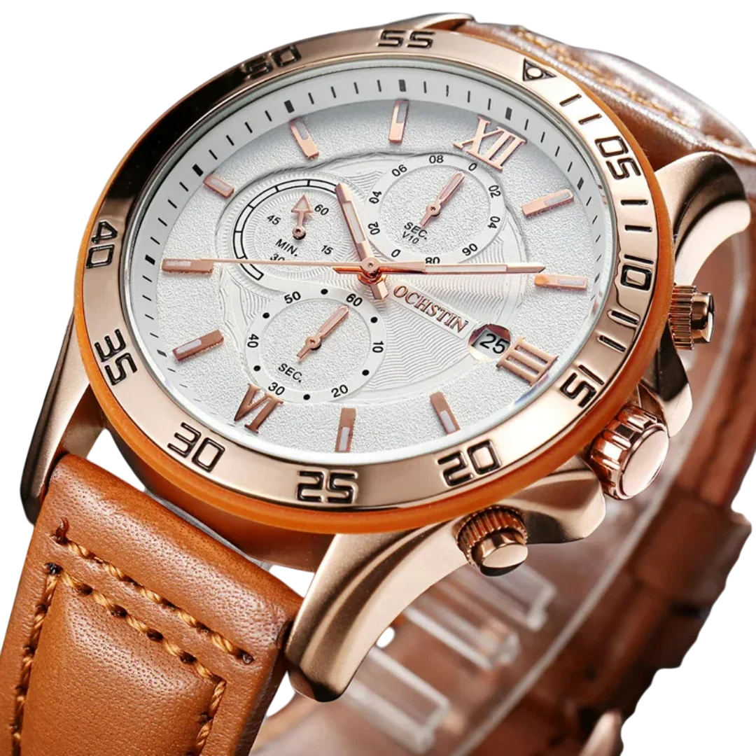 NAZRYX – Men’s Designer Dress Chronograph Watch with Date Window GIORGIO MARENO