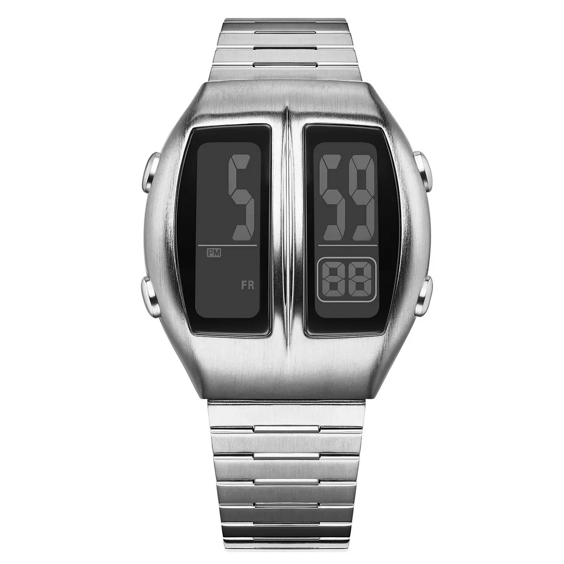 Giorgio Mareno DIGYRON electronic device with digital display and controls, placed on a white background.