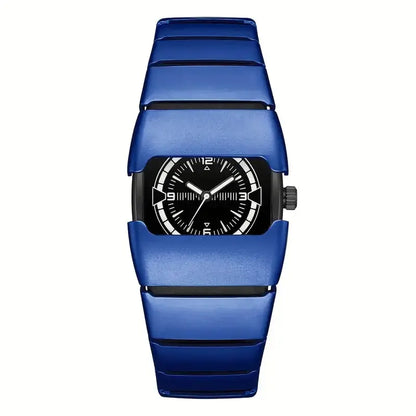 TURVEX – Men’s Designer Rectangular Watch with Metal Bracelet Maurice Belmont