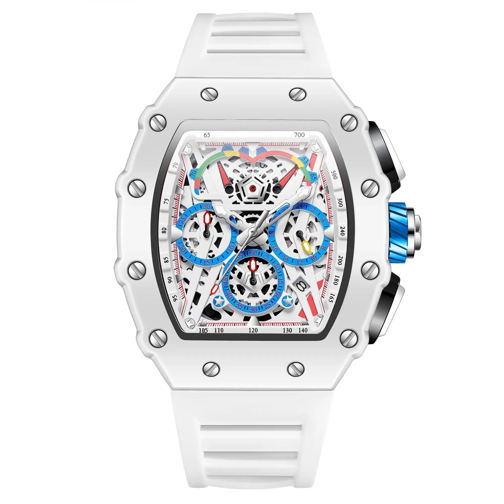 VOLTRYX – Men’s Designer Skeleton Sport Watch with Multi-Dial Display