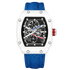 Skeleton Tonneau Sport Watch by GIORGIO MARENO featuring a skeleton dial and sporty design in a tonneau-shaped case.