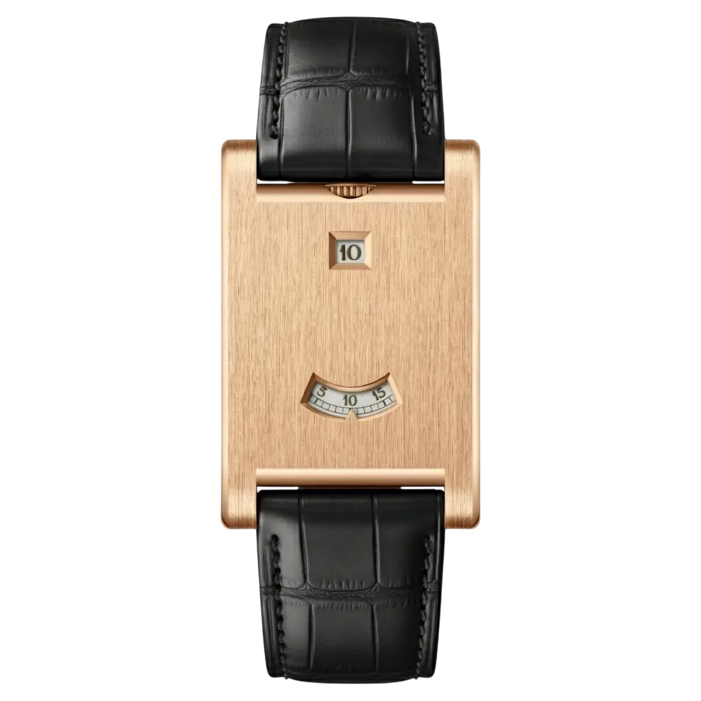 Rectangular GIORGIO MARENO DRYLAXO VX-580 dress watch with a sleek design and metallic band, displayed on a white background.