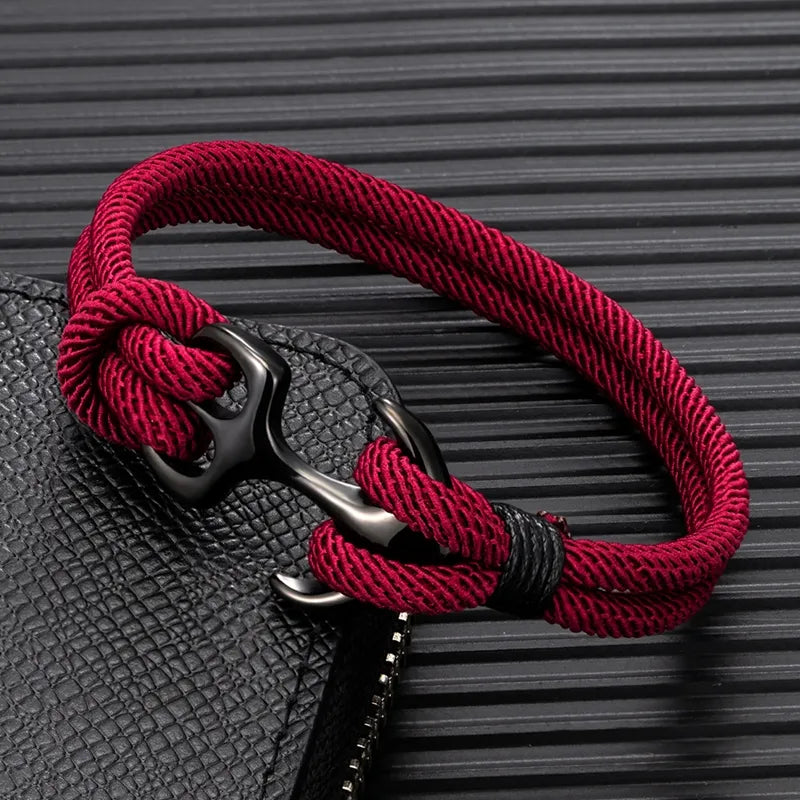 Dubbeltrådigt Nautical Paracord Rope Armband