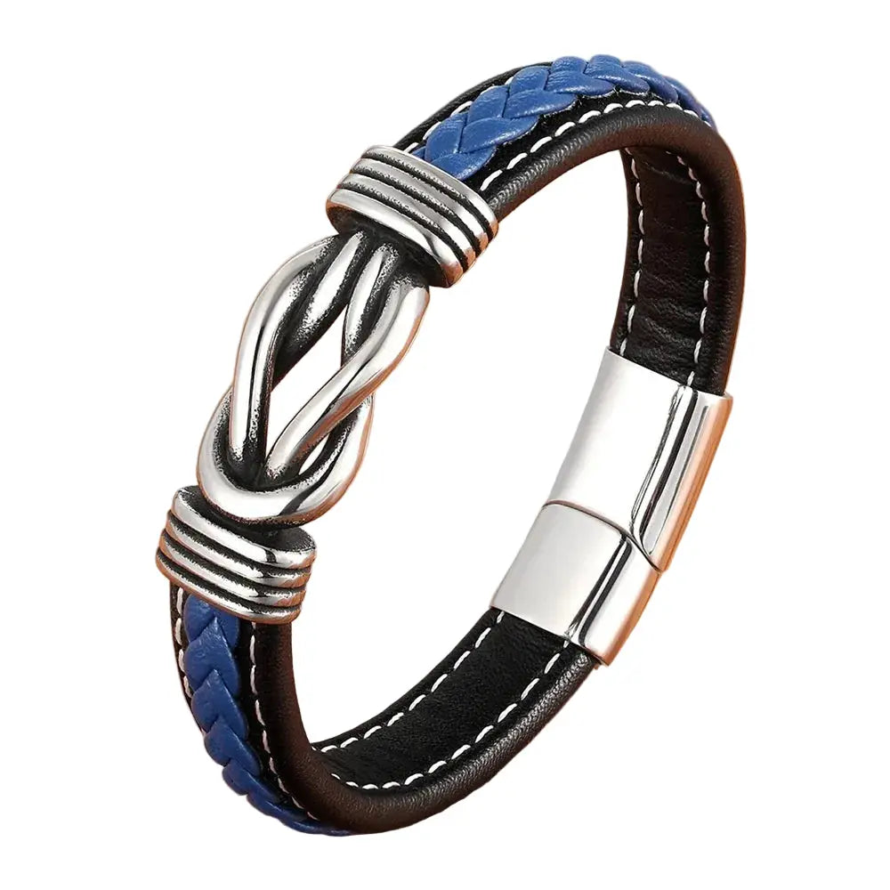 Leather Bracelet Hand-woven GIORGIO MARENO