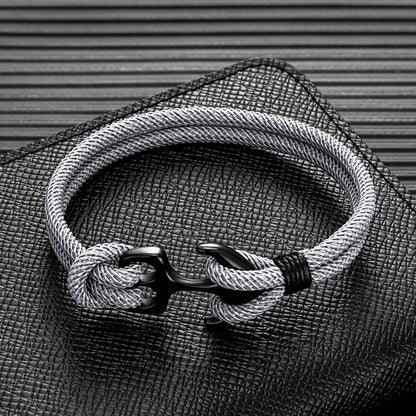 Dubbeltrådigt Nautical Paracord Rope Armband