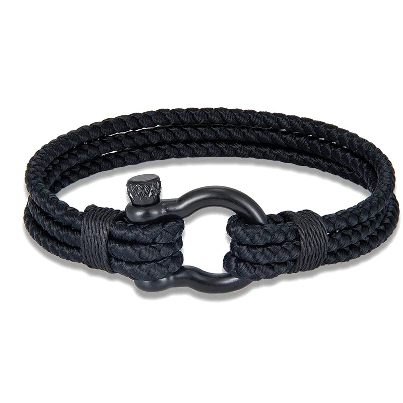 Bracelet à boucle en fer à cheval en acier inoxydable