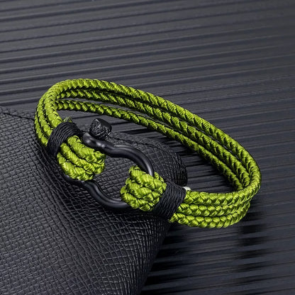 Pulsera con hebilla de herradura de acero inoxidable