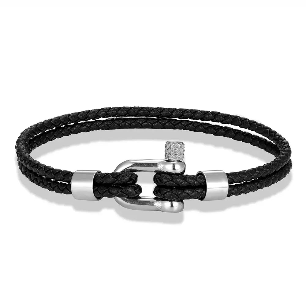 Black Stainless Steel Shackle GIORGIO MARENO