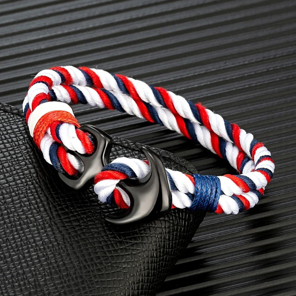 Pulsera de cuerda impermeable de surfista náutico