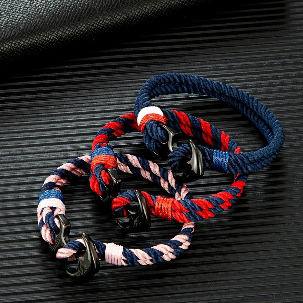 Pulsera de cuerda impermeable de surfista náutico