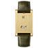 GIORGIO MARENO DRYLAXO VX-580 rectangular jumping hour dress watch with silver dial and leather strap