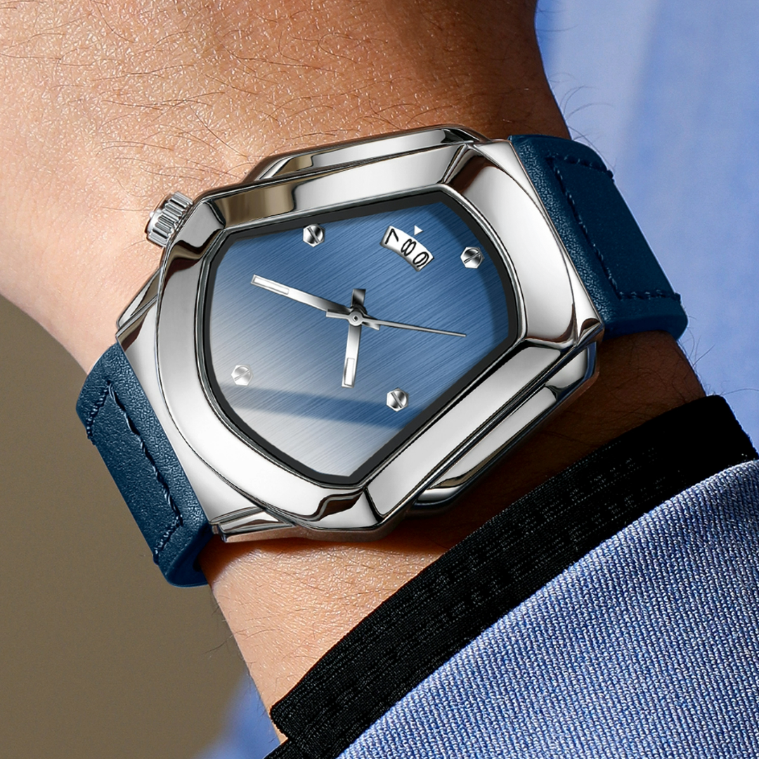 SYLOXIS – Men’s Designer Luxury Watch with Unique Case Shape Sergio Cavelli