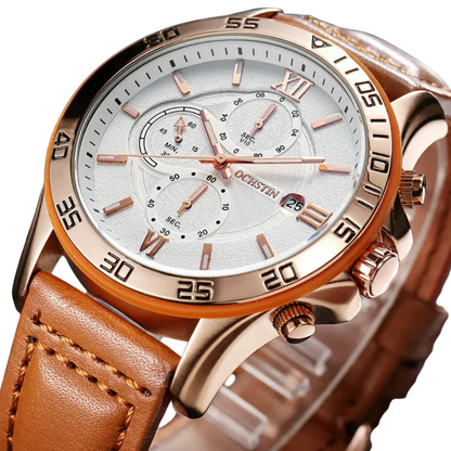 NAZRYX – Men’s Designer Dress Chronograph Watch with Date Window GIORGIO MARENO